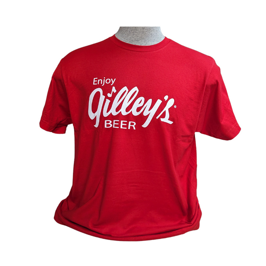 Gilley’s Beer “Enjoy Beer” Red Tee – Unisex