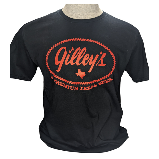 Gilley’s Texas Beer Logo Black Tee – Unisex