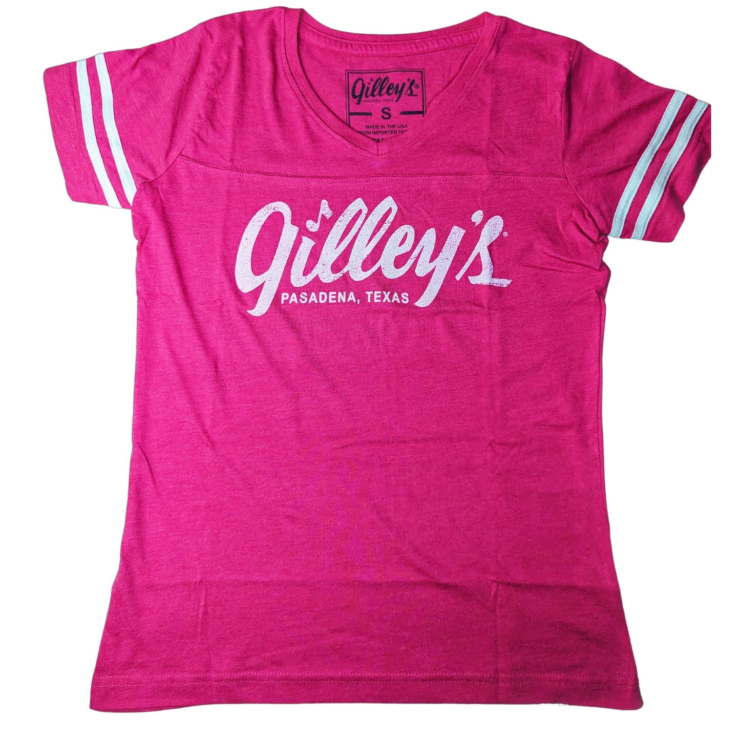 Ladies Pink Football Tee