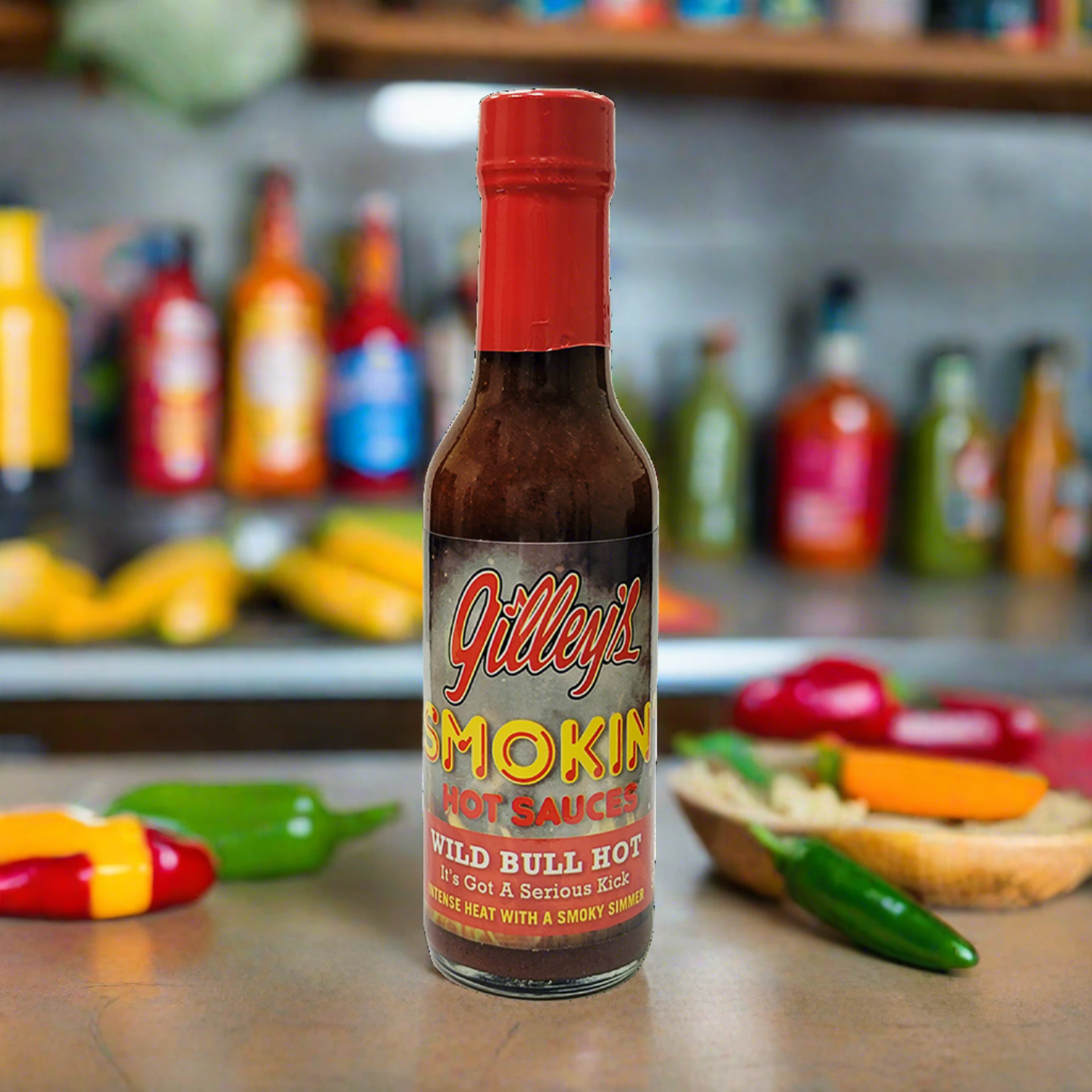 Gilley's Smokin' Hot Sauce Wild Bull Hot