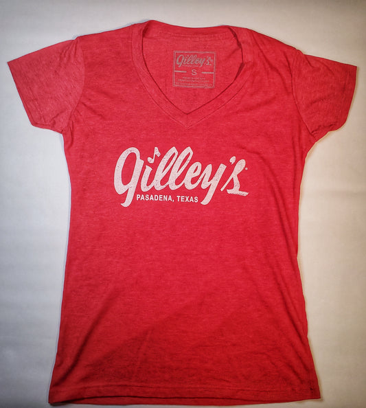 Gilley’s Classic V-neck Tee – Women’s Vintage Style Ladies' Fit