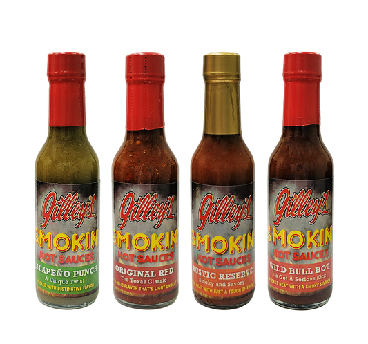 Gilley's Smokin' Hot Sauce 4 Pack