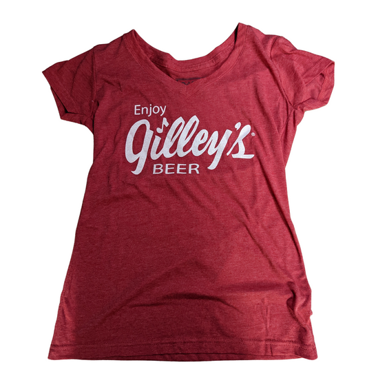 Enjoy Gilley's Beer Ladies V Neck