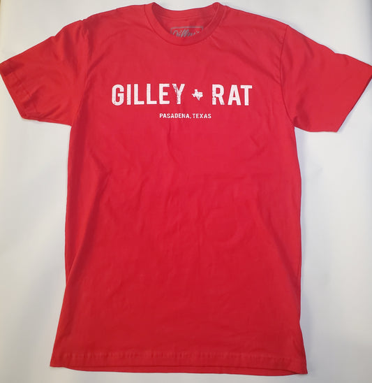 Gilley’s Original “Gilley Rats” Red Tee – Unisex