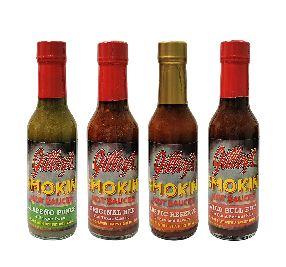 Gilley's Smokin' Hot Sauce 4 Pack Gilley's Store